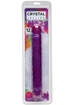Load image into Gallery viewer, Crystal Jellies Jr. Double Dildo - Purple - 12in
