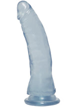 Load image into Gallery viewer, Crystal Jellies Thin Dildo - Clear/Pink - 7in