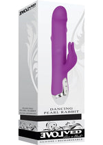 Load image into Gallery viewer, Dancing Pearl Rabbit Rechargeable Silicone Rabbit Vibrator - Purple