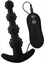 Load image into Gallery viewer, Decadence Anchors Away Silicone Vibrating Butt Plug with Remote Control - Black
