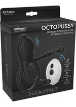 Load image into Gallery viewer, Decadence Octopussy Silicone Vibrating Cock Ring - Black
