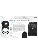 Load image into Gallery viewer, Decadence Shafter Shock Silicone Electro Shock Cock Ring with Remote Control
