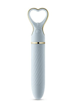 Load image into Gallery viewer, Delice Heartthrob Rechargeable Silicone Vibrator - Something - Blue
