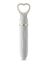 Load image into Gallery viewer, Delice Heartthrob Rechargeable Silicone Vibrator - White Bouquet - White
