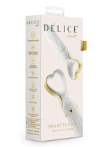 Load image into Gallery viewer, Delice Heartthrob Rechargeable Silicone Vibrator - White Bouquet - White
