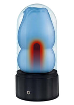 Load image into Gallery viewer, Delite Heated Rose Rechargeable Masturbator - Blue
