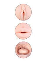 Load image into Gallery viewer, Delite Two Ways Mouth and Vagina Masturbator
