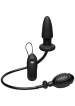 Load image into Gallery viewer, Deluxe Wonder Plug Inflatable Silicone Vibrating Butt Plug with Remote Control - Black
