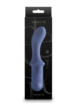 Load image into Gallery viewer, Desire Fortuna Rechargeable Silicone G-Spot Vibrator - Blue
