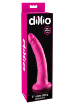 Load image into Gallery viewer, Dillio Realistic Slim Dildo - Pink - 7in
