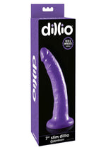 Load image into Gallery viewer, Dillio Realistic Slim Dildo - Purple - 7in
