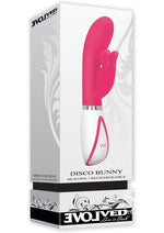 Load image into Gallery viewer, Disco Bunny Rechargeable Silicone Rabbit Vibrator with Dual Stimulation - Pink
