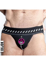 Load image into Gallery viewer, Dog Pack Pup Taggers 6-Tag Dog Jock - Black/Silver - Medium