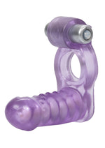 Load image into Gallery viewer, Double Diver Vibrating Enhancer with Flexible Penetrator 3 Speed Removable Bullet - Clear
