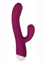 Load image into Gallery viewer, Double Tap Silicone Rechargeable G-Spot Vibrator - Red
