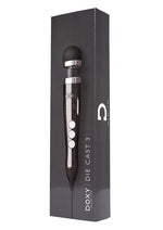 Load image into Gallery viewer, Doxy Die Cast 3 Wand Plug-In Vibrating Body Massager - Black/Disco Black/Metal - Small
