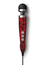 Load image into Gallery viewer, Doxy Die Cast 3 Wand Plug-In Wand Massager - Black/Red/Rose Pattern
