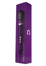 Load image into Gallery viewer, Doxy Die Cast Wand Metal Plug-In Vibrating Body Massager - Metal/Purple
