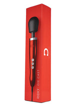 Load image into Gallery viewer, Doxy Die Cast Wand Metal Plug-In Vibrating Body Massager - Metal/Red
