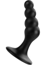 Load image into Gallery viewer, Dr. Joel Kaplan Silicone Beaded Prostate Stimulator - Black
