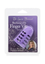Load image into Gallery viewer, Dr. Laura Berman Rechargeable Silicone Finger Vibrator - Purple
