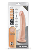 Load image into Gallery viewer, Dr. Skin Dr. Noah Silicone Dildo with Suction Cup - Vanilla - 8in
