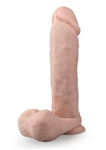 Load image into Gallery viewer, Dr. Skin Silicone Dr. Beckham Rechargeable Thumping Dildo with Remote Control - Vanilla - 7in
