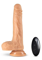 Load image into Gallery viewer, Dr. Skin Silicone Dr. Grey Rechargeable Thrusting Dildo with Remote Control - Vanilla - 7in
