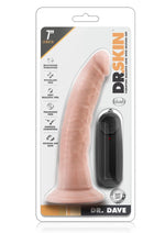Load image into Gallery viewer, Dr. Skin Dr. Dave Vibrating Dildo with Suction Cup - Vanilla - 7in
