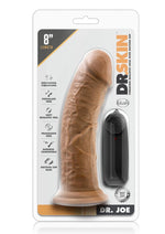 Load image into Gallery viewer, Dr. Skin Dr. Joe Vibrating Dildo with Remote Control - Caramel/Mocha - 8in

