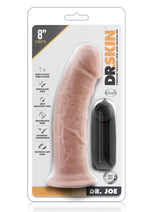 Load image into Gallery viewer, Dr. Skin Dr. Joe Vibrating Dildo with Remote Control - Flesh/Vanilla - 8in
