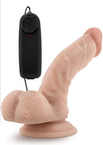 Load image into Gallery viewer, Dr. Skin Dr. Ken Vibrating Dildo with Remote Control - Flesh/Vanilla - 6.5in
