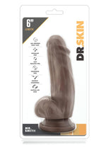 Load image into Gallery viewer, Dr. Skin Mr. Smith Dildo with Balls and Suction Cup - Chocolate - 7in
