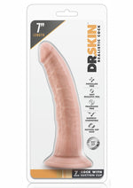 Load image into Gallery viewer, Dr. Skin Realistic Cock with Suction Cup Dildo - Flesh/Vanilla - 7in
