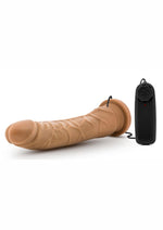 Load image into Gallery viewer, Dr. Skin Vibrating Cock with Suction Cup - Caramel - 8.5in
