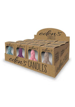 Load image into Gallery viewer, Eden&#39;s Candle Vanilla Scented Penis - Assorted Colors - 12 Per Display
