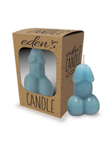 Load image into Gallery viewer, Eden&#39;s Candle Vanilla Scented Penis - Blue
