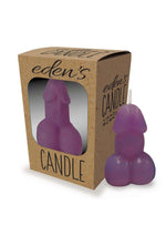 Load image into Gallery viewer, Eden&#39;s Candle Vanilla Scented Penis - Eggplant Purple/Purple
