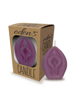 Load image into Gallery viewer, Eden&#39;s Candle Vanilla Scented Vagina - Eggplant Purple/Purple
