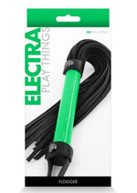 Load image into Gallery viewer, Electra Play Things Pu Leather Flogger - Green

