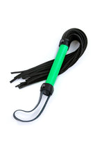 Load image into Gallery viewer, Electra Play Things Pu Leather Flogger - Green
