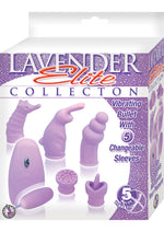 Load image into Gallery viewer, Elite Collection Vibrating Bullet with 5 Sleeves - Lavender/Purple
