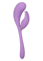 Load image into Gallery viewer, Elle Liquid Silicone Dual Flicker Rechargeable Vibrator - Purple