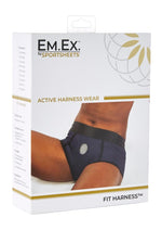 Load image into Gallery viewer, Em.Ex.. Active Harness Wear Fit Harness Boy Shorts - 2x - Blue - Large
