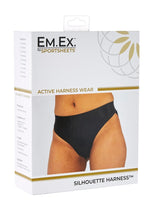 Load image into Gallery viewer, Em.Ex.. Active Harness Wear Silouette Harness Bikini Cut - 2x - Black - Large
