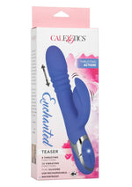 Load image into Gallery viewer, Enchanted Teaser Rechargeable Silicone Thrusting Rabbit Vibrator - Blue
