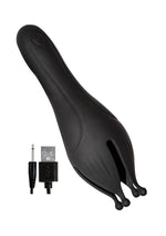 Load image into Gallery viewer, Enhancer Blow Job Teaser Rechargeable Silicone Masturbator - Black
