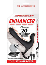 Load image into Gallery viewer, Enhancer The Ultimate Lover Rechargeable Silicone Couples Cock Ring - Black

