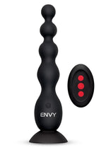 Load image into Gallery viewer, Envy Toys Remote Controlled Flexi Beads Rechargeable Silicone Vibrating Anal Beads with Suction Base - Black
