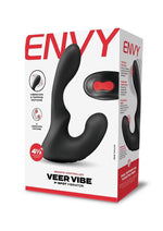 Load image into Gallery viewer, Envy Toys Veer Vibe Remote Controlled Rechargeable Silicone P-Spot Vibrator - Black
